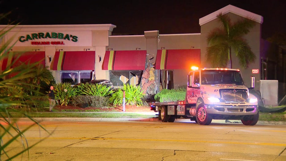 A man was killed Tuesday night after being hit by a car at Carrabas on Dale Mabry Highway, according to the Tampa Police Department. 
