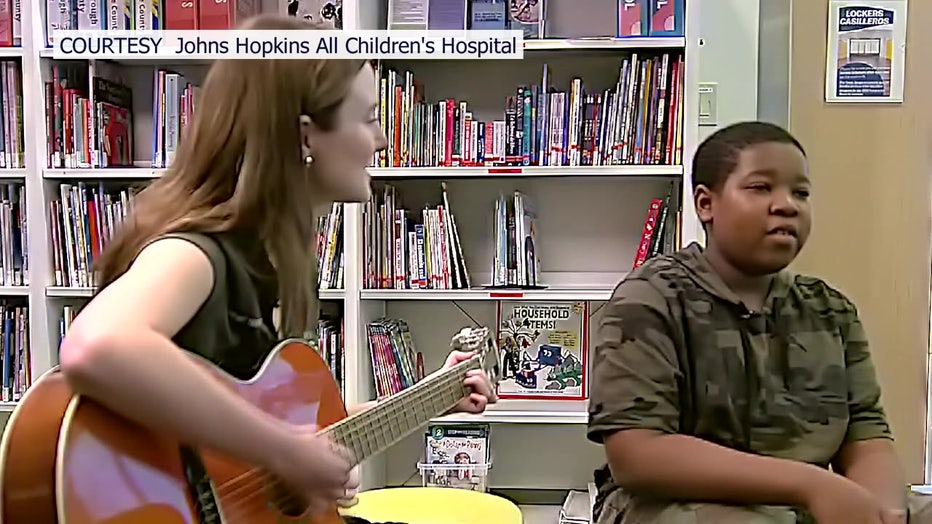 Elijah found music therapy helped him while fighting cancer. 