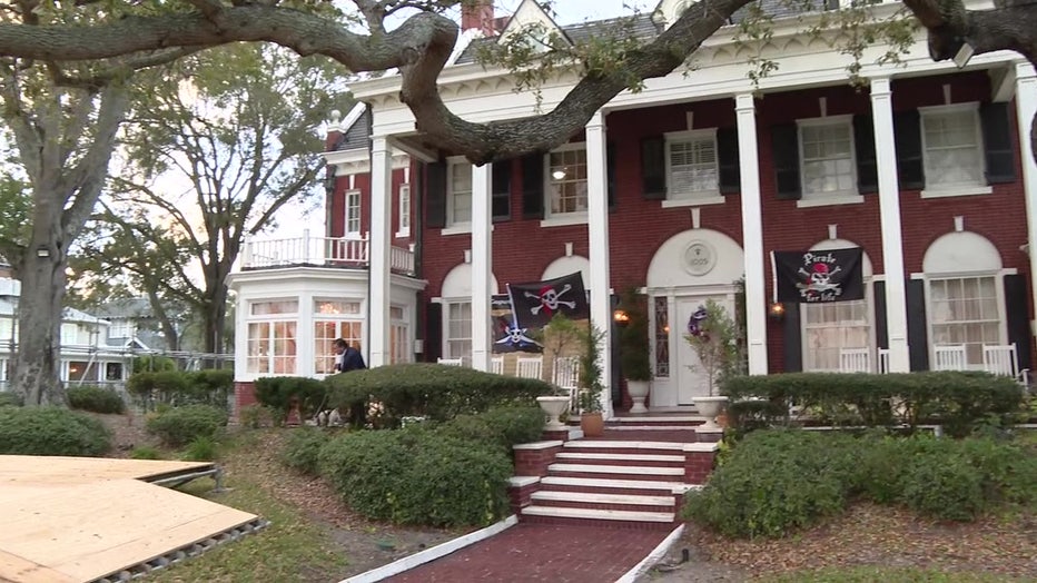 Jill Kelley's home sits along the Gasparilla parade route. 