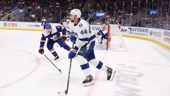 NHL points leader Nikita Kucherov’s 3-point effort helps Lightning past Islanders 4-2