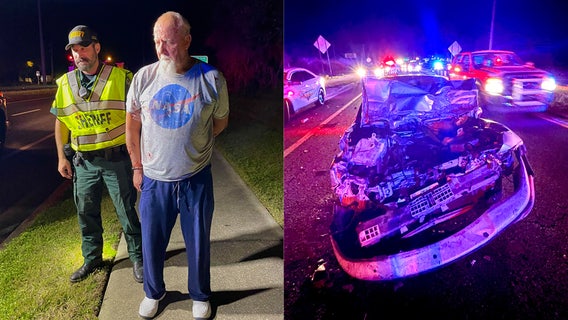 DUI suspect hiding in woods surrenders to Citrus County sheriff after running from crash scene