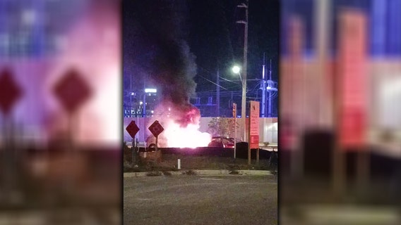 One taken to hospital after two cars catch fire in Tampa: Firefighters