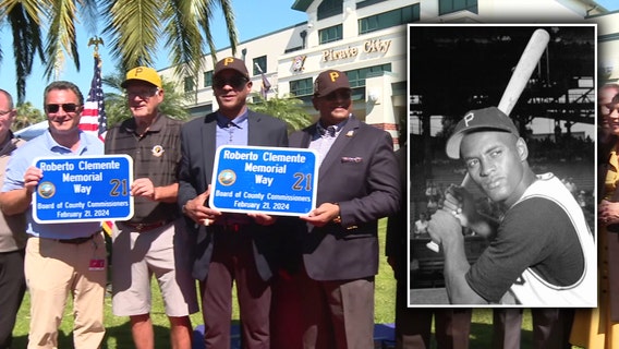 Manatee County road leading to 'Pirate City' dedicated to star baseball player Roberto Clemente