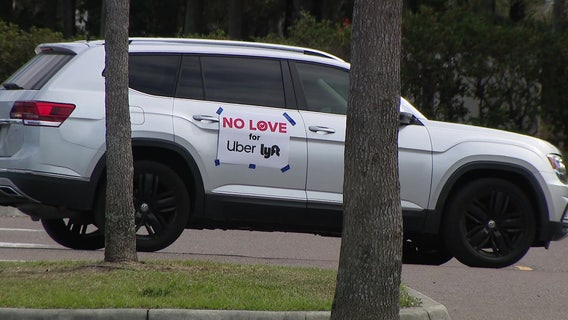 Ride share strike: Drivers rally at TPA for higher wages