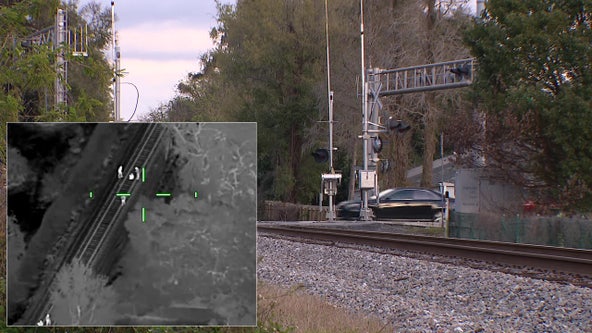 Missing man with dementia found by HSCO helicopter after wandering onto train tracks