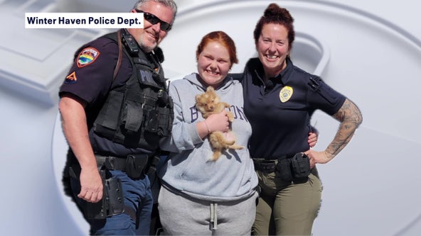 Police find stolen puppy, reunited Pomeranian with Winter Haven teen