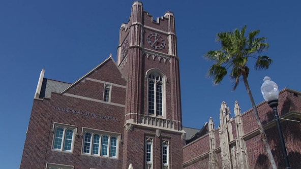 Historic Memorial Clock Tower restored at Hillsborough High School in Tampa