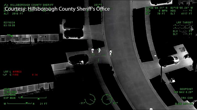 HCSO aviation helps catch car burglars trying to flee in Riverview