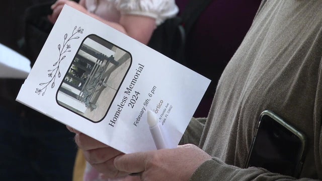 Tampa community remembers 110 homeless people who died last year