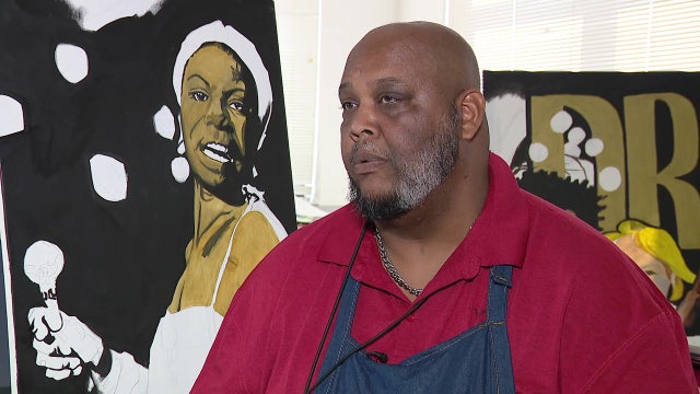 Polk County teacher and students display work in Black History Month art show
