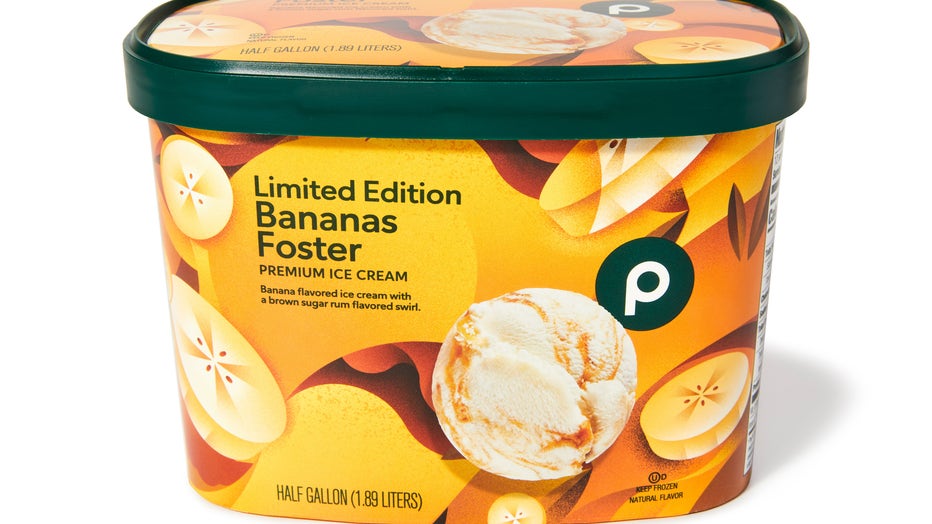 Pictured: Publix bananas foster ice cream.