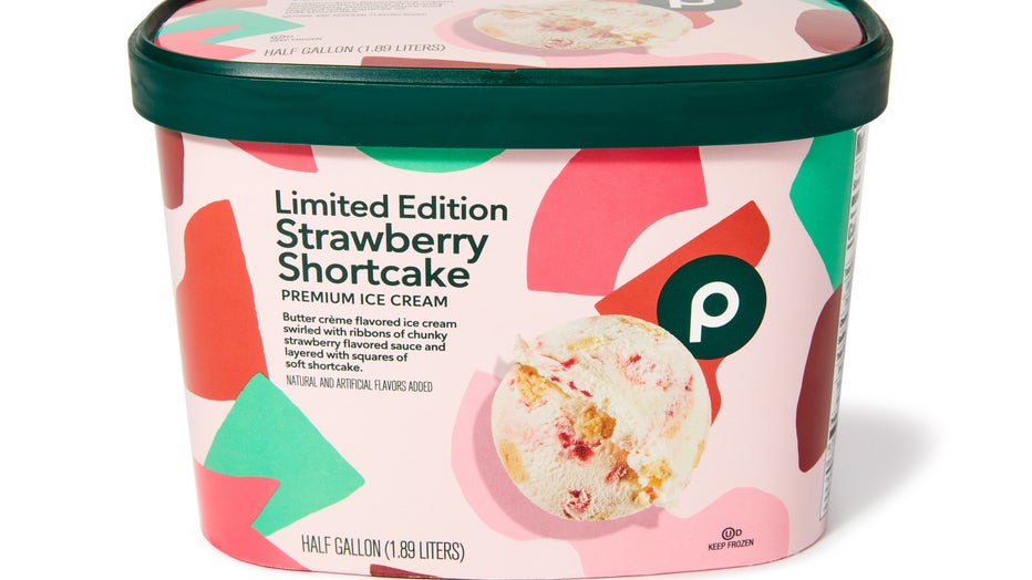Pictured: Publix Strawberry shortcake ice cream
