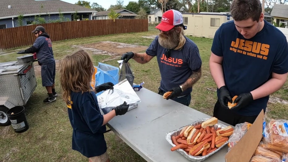 Williams created the non-profit God's Dogs to help share food and faith with the homeless. 