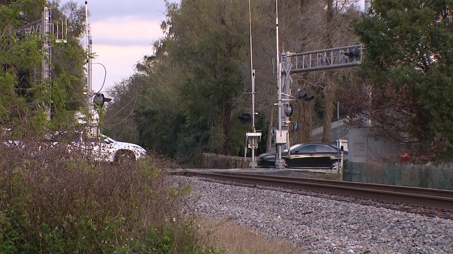 The man was found on the train tracks. 