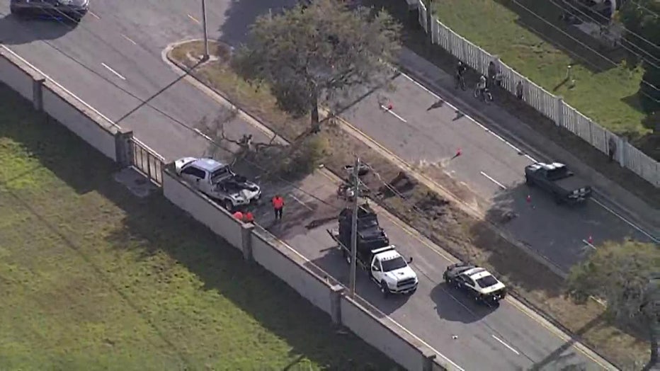 SKYFOX flew over the scene of the crash Wednesday afternoon.