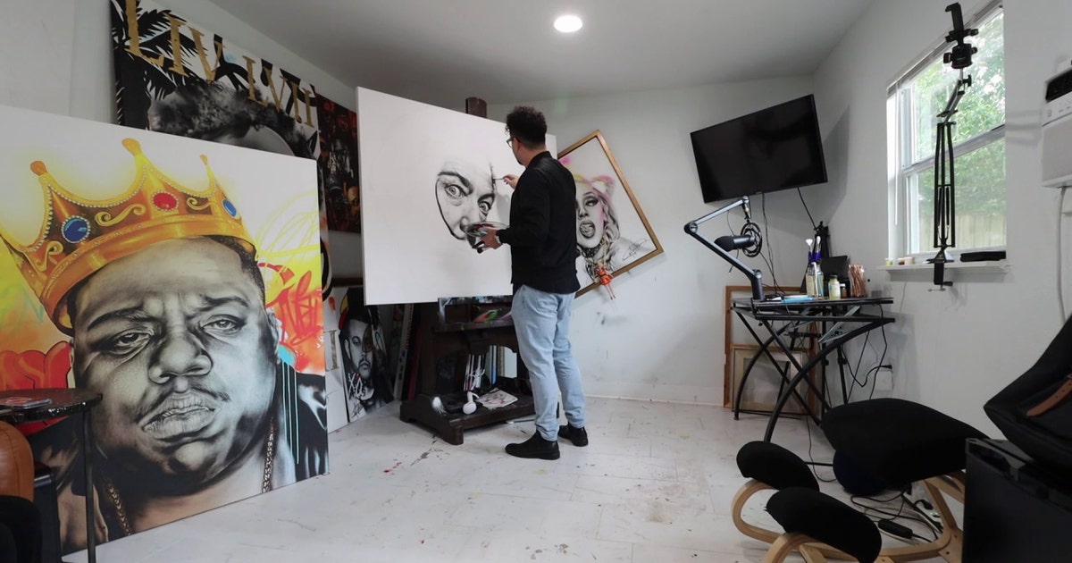 Tampa artist creates photograph-like paintings of celebrities