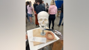 Students help bring skulls to life in an effort to solve cold cases