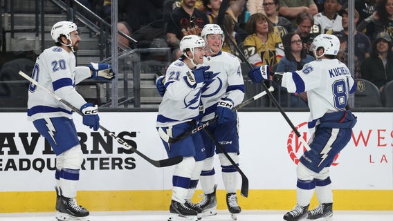 Point's 2 goals and Kucherov's 4 points give Lightning 5-3 win over Golden Knights