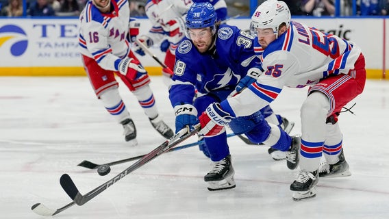 Point has 3 goals and 3 assists, Kucherov adds a goal and 4 assists as Tampa Bay Lightning beat Rangers 6-3