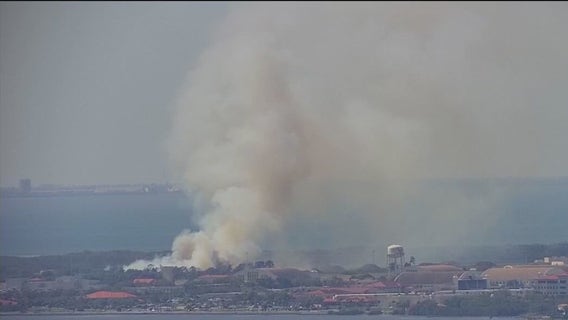 Smoke visible from prescribed burn at MacDill AFB, officials say no need to worry