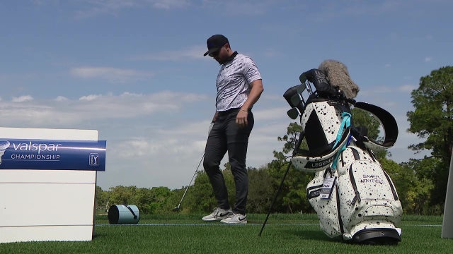 Teeing it up with Baker Mayfield at the Valspar Pro-Am