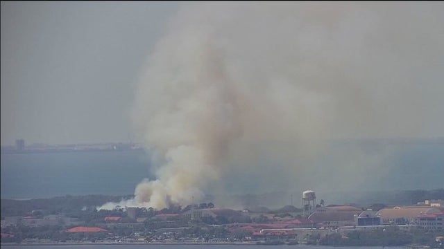 Smoke visible from prescribed burn at MacDill AFB, officials say no need to worry