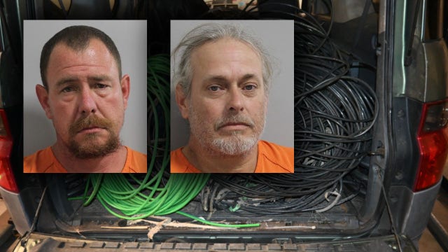 2 Lakeland men arrested after damaging light poles while stealing wire: Police
