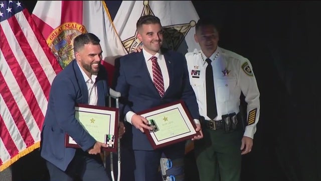 Hillsborough deputies seriously injured in 'ambush' honored at special ceremony
