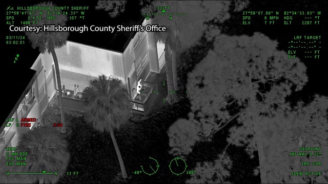 VIDEO: Suspected car burglars hide between A/C units in Tampa