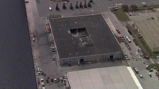 Roof collapses at Port Tampa Bay building after support beam sustains damage