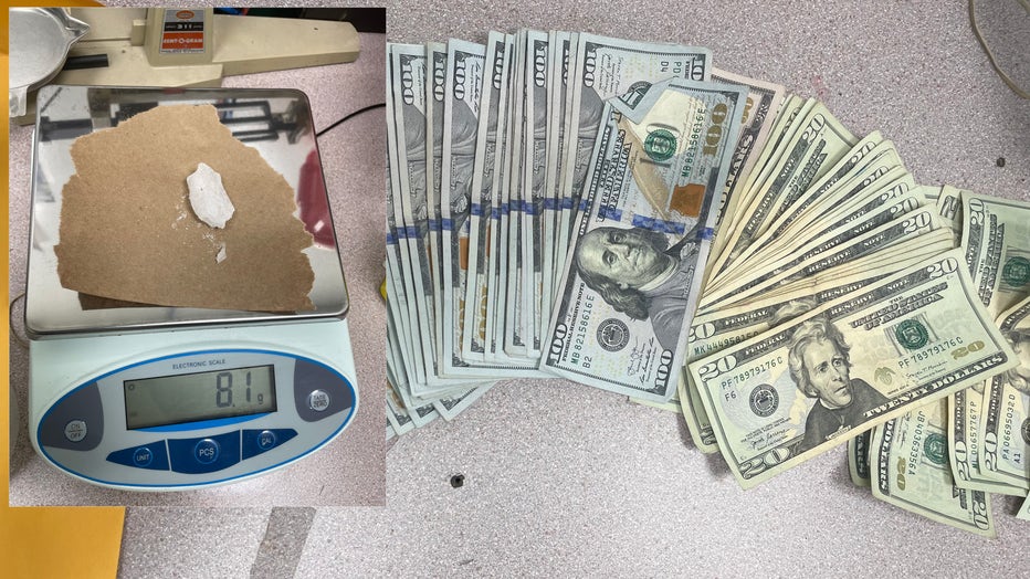 Cash and drugs found during Hardee County traffic stop. Image is courtesy of the Hardee County Sheriff's Office. 