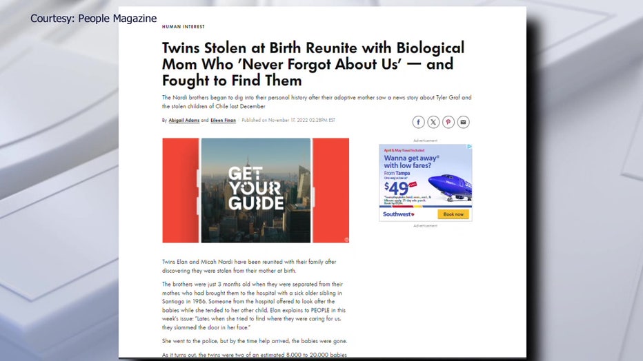 A People Magazine article led Maria Hastings to seek out her biological family.