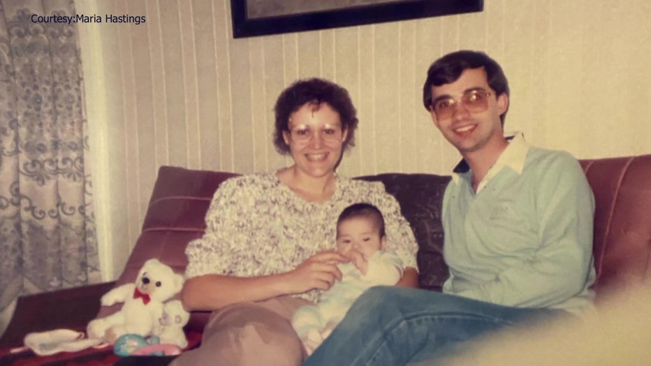 Pictured: Maria Hastings and her adopted family.