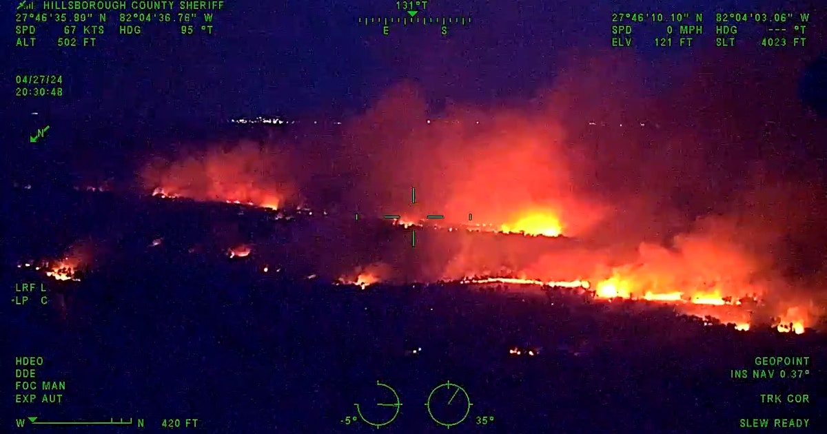 VIDEO: More than 4,000 gallons of water dumped on large brush fire near ...