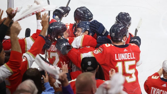 Verhaeghe wins it in OT for the Panthers, who top Tampa Bay Lightning 3-2