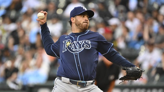 Benintendi hits 2nd home of game in 10th, White Sox beat Rays 8-7 for 5th win of season.