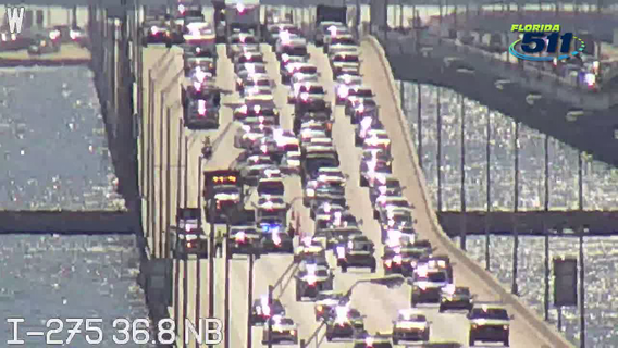 All lanes back open on Howard Frankland Bridge after crews make repairs