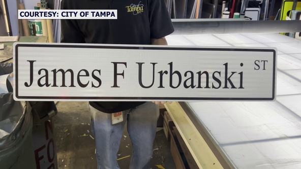 Street signs honor business leaders who helped bring Bucs to Tampa Bay
