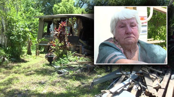 84-year-old Lakeland woman blown away by community's generosity after losing home to fire