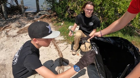 Bay Area marine science program gets head start on Earth Day beach clean-up