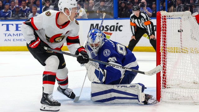 Brady Tkachuk scores the only goal of the shootout as Ottawa beats Tampa Bay Lightning 3-2