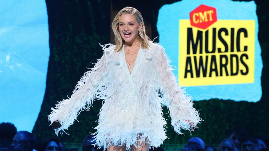 Kelsea Ballerini speaks during the 2024 CMT Music Awards at Moody Center on April 7, 2024 in Austin, Texas. (Photo by Taylor Hill/WireImage)