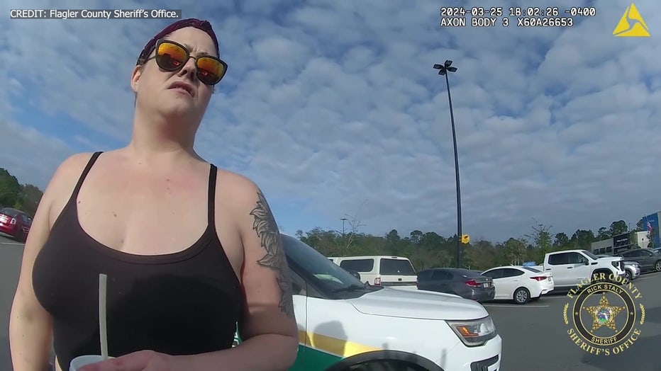When deputies questioned Amber McCann about the stolen items she said she dumped them inside a random vehicle along with her purse and identification. Image is courtesy of the Flagler County Sheriff's Office. 