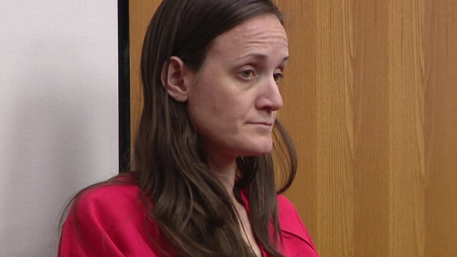 Alyson Marquette sits in a Tampa courtroom during a bond hearing. 