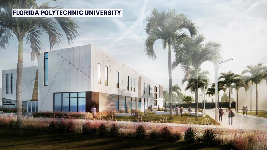 Rendering of the Gary C. Wendt Engineering building. 