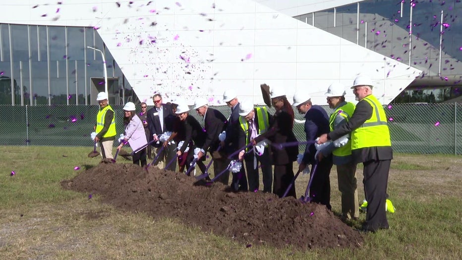 School officials broke ground on the $15M engineering building on Thursday. 