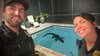 Gator caught taking a dip in Florida pool