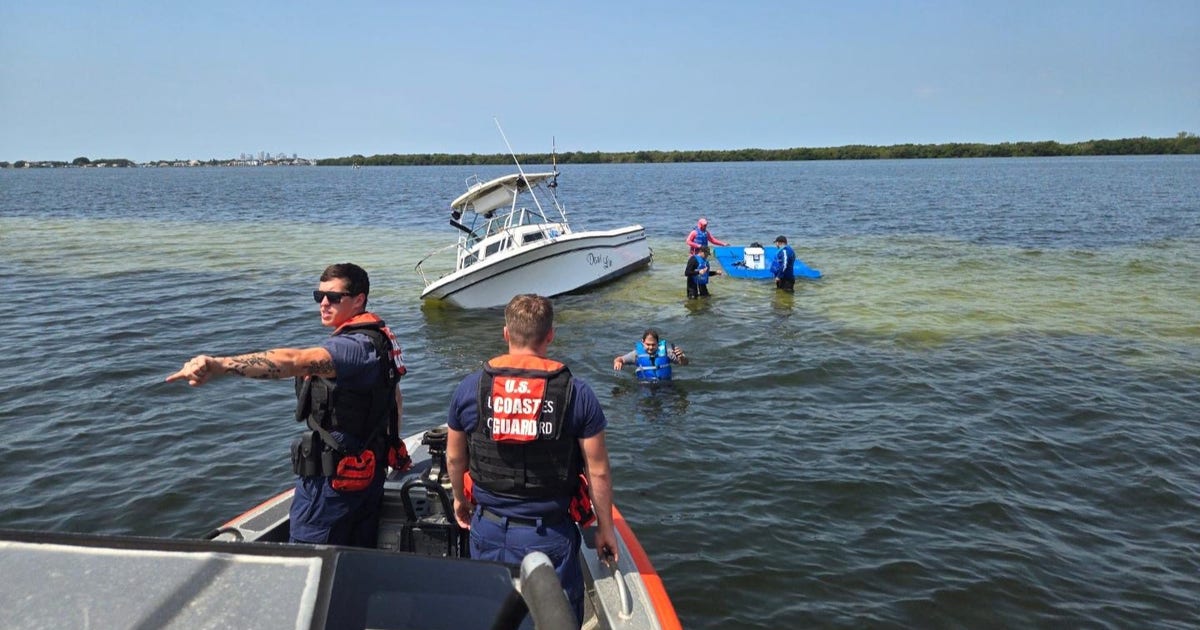 Coast Guard rescues 4 men from sinking boat and injured woman near ...