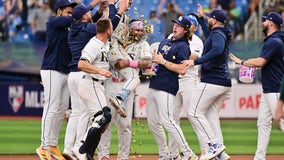 Siri ties it in 9th with homer, Palacios hits walk-off RBI in 12th as Tampa Bay Rays beat Athletics 6-5