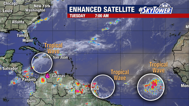3 tropical waves emerge days before the 2024 hurricane season